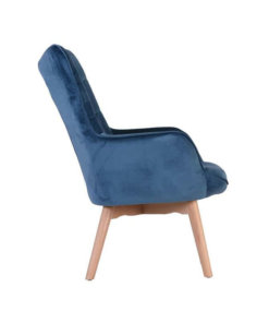 Kayla Midnight Blue Fabric Chair
