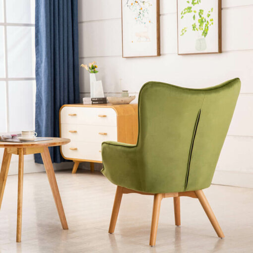 Kayla Green Fabric Chair
