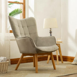 Kayla Grey Fabric Chair