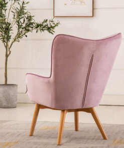 Kayla Pink Fabric Chair