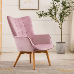 Kayla Pink Fabric Chair