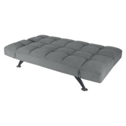 Boston Solid Grey Sofa Bed