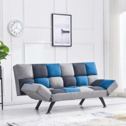 Boston Sofa Bed Teal Patchwork