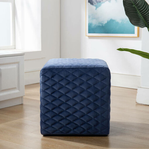 Quilted Blue Cube
