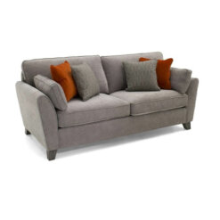 Cantrell Silver 3 Seater Sofa