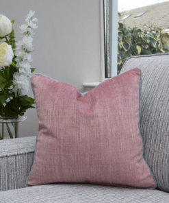 Two Tone Pink/Grey Cushion