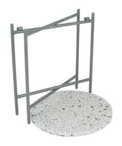 Terrazzo Grey Large Folding Table