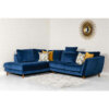 Helsinki Blue Corner Sofa
