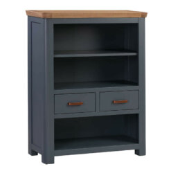 Treviso Midnight Blue Low Bookcase
