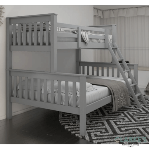 Hugo Triple Bunk Bed Grey