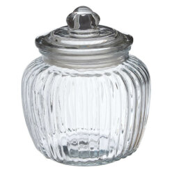 Small Clear Glass Candy Jar