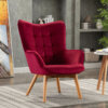 Kayla Crimson Fabric Chair
