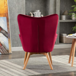 Kayla Crimson Fabric Chair