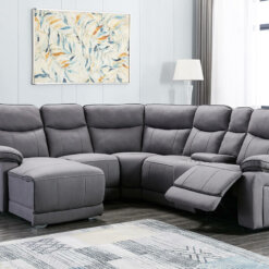 Brody Light Grey Corner Sofa with Chaise