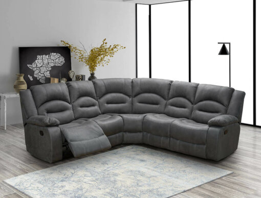 Novella Grey Fabric Corner Sofa