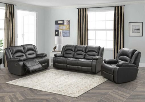 Novella Black Sofa Suite