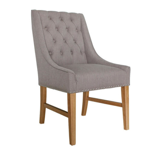 Winchester Truffle Linen Dining Chair