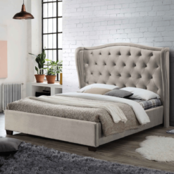 Lauren Champagne Fabric Bed Frame