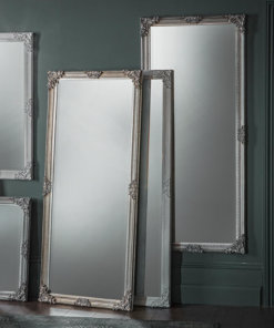 Fiennes Leaner Mirror Antique White