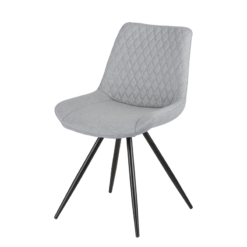 Isabella Grey Fabric Chair