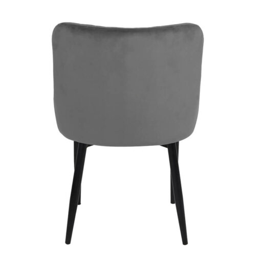 Talia Grey Velvet Chair