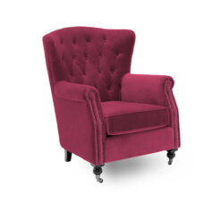 Darby Berry Wingback Chair