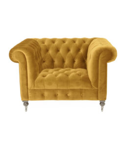 Darby Mustard 1 Seater Sofa