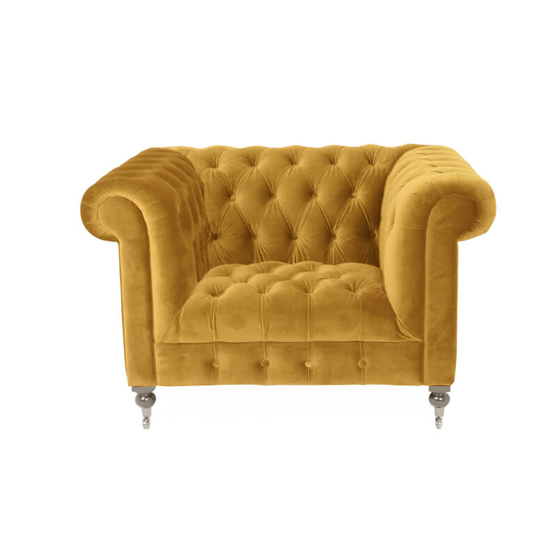 Darby Mustard 1 Seater Sofa