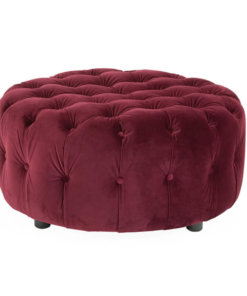 Darby Berry Round Footstool