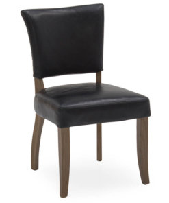 Duke Blue Leather Dining Chair