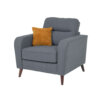 Everett Charcoal 1 Seater Sofa