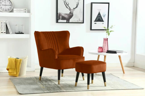 Jude Copper Accent Chair