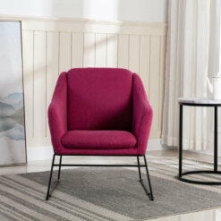 Karl Woven Berry Accent Chair