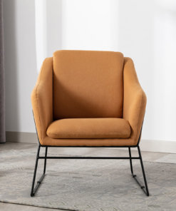 Karl Woven Mustard Accent Chair