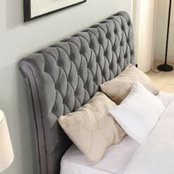 Kilkenny Grey Fabric Bed Frame