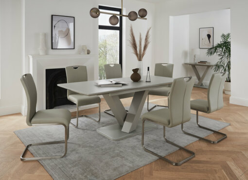 Rafael Light Grey Dining Table