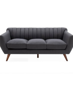 Zane Charcoal 3 Seater Sofa