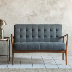 Humber 2 Seater Sofa Dark Grey Linen