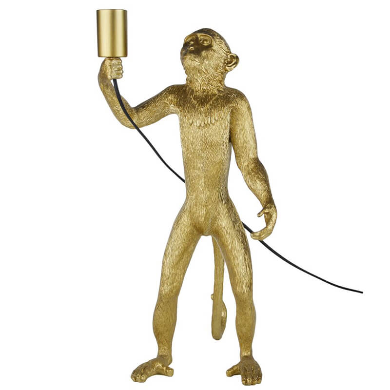 Caesar The Monkey Gold Table Lamp