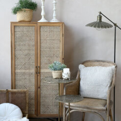 Old French Wicker Dining Chair