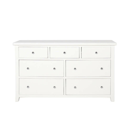 Ferndale 7 Drawer White Dresser Chest