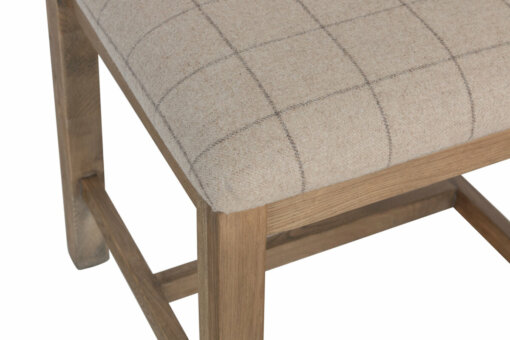 Hossegor Cross Back Natural Check Dining Chair