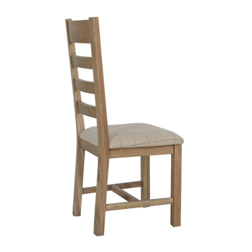 Hossegor Natural Check Slatted Dining Chair