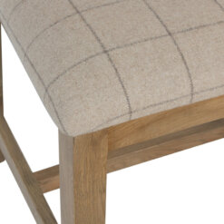 Hossegor Natural Check Slatted Dining Chair