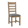 Hossegor Grey Check Slatted Dining Chair