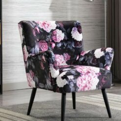 Mario Pink Floral Armchair
