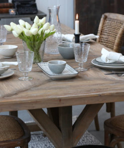 French Dining Table in Recycled Wood
