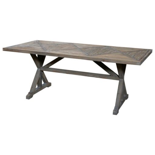 French Dining Table in Recycled Wood