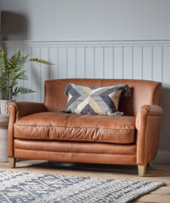 Mr. Paddington Vintage Brown Leather Sofa