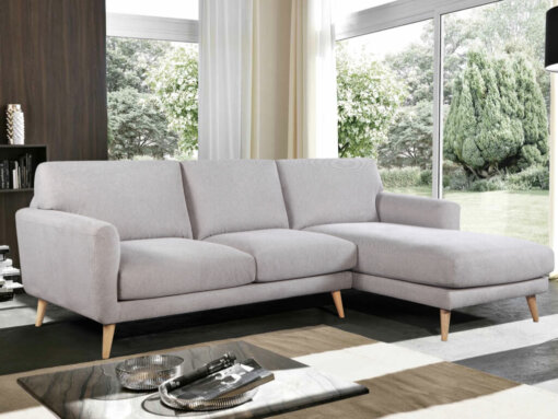 Enya Grey Corner Sofa
